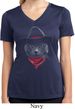Cowboy Cat Ladies Dry Wicking V-neck
