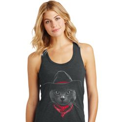 Cowboy Cat Ladies Racerback