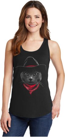 Cowboy Cat Ladies Tank Top