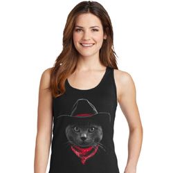 Cowboy Cat Ladies Tank Top