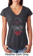 Cowboy Cat Ladies Tri Blend V-neck