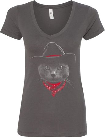 Cowboy Cat Ladies V-Neck