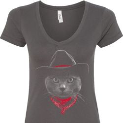 Cowboy Cat Ladies V-Neck