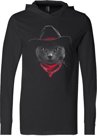 Cowboy Cat Lightweight Hoodie