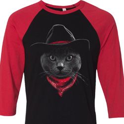 Cowboy Cat Raglan Shirt Cowboy Cat Raglan Shirt