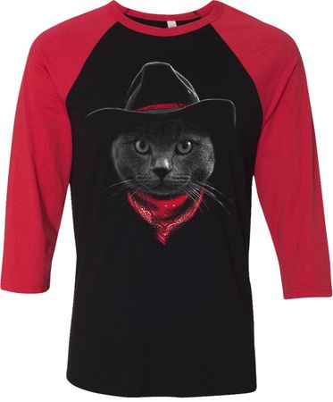 Cowboy Cat Raglan Shirt