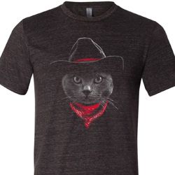 Cowboy Cat Tri Blend Tee Cowboy Cat Tri Blend Tee