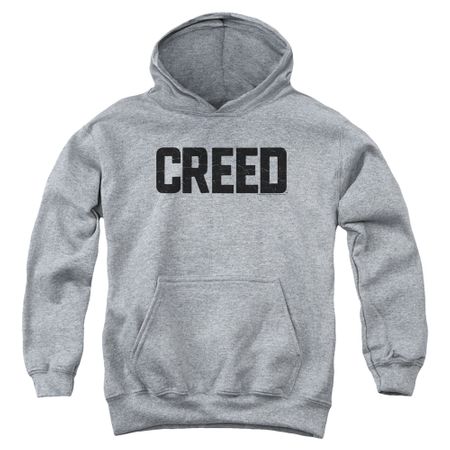 Creed Kids Hoodie Cracked Movie Logo Athletic Heather Youth Hoody