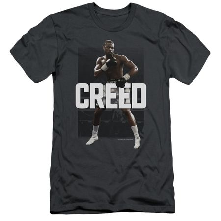 Creed Slim Fit Shirt Adonis Johnson Final Round Charcoal T-Shirt