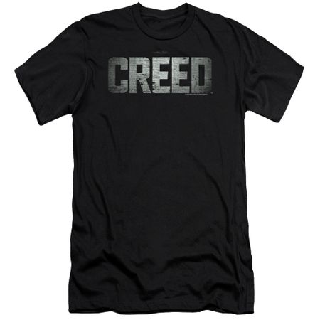Creed Slim Fit Shirt Logo Black T-Shirt
