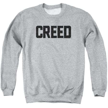 Creed Sweatshirt Cracked Movie Logo Adult Athletic Heather Sweat Shirt
