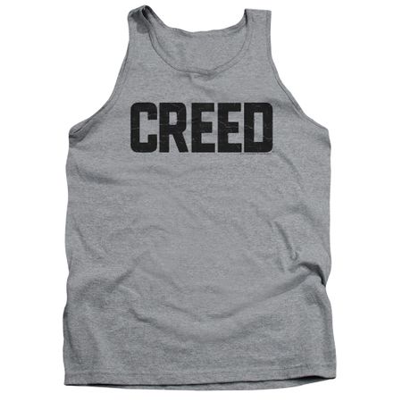 Creed Tank Top Cracked Movie Logo Athletic Heather Tanktop