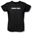 Criminal Minds Ladies T-shirt Logo TV Crime Drama Black Tee Shirt