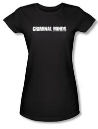 Criminal Minds Logo Juniors T-shirt TV Crime Drama Black Tee Shirt