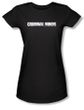 Criminal Minds Logo Juniors T-shirt TV Crime Drama Black Tee Shirt