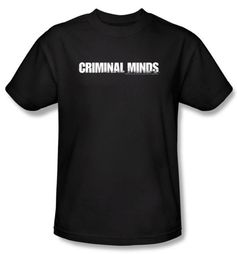 Criminal Minds Logo T-shirt - Crime Drama TV Series Black Tee Shirt