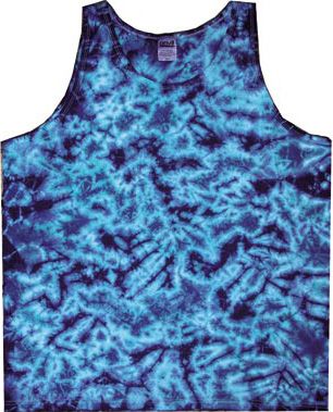 Crinkle Blue Live Mens Adult Tie Dye Tanktop Tank
