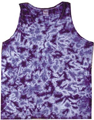Crinkle Purple Live Mens Adult Tie Dye Tanktop Tank