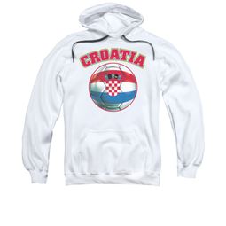 Croatia Soccer Futbol Hoodie Sweatshirt White Adult Hoody Sweat Shirt