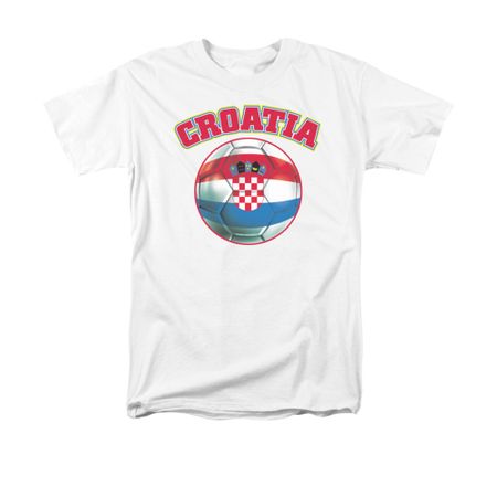 Croatia Soccer Futbol Shirt Adult White Tee T-Shirt