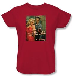 Cry Baby Ladies T-shirt Movie Kiss Me Red Tee Shirt
