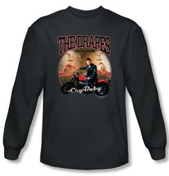 Cry Baby Long Sleeve T-shirt Movie The Drapes Charcoal Tee Shirt