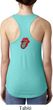 Crystal Tongue Patch Back Print Ladies Ideal Tank Top