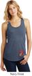 Crystal Tongue Patch Bottom Print Ladies Racerback Tank Top