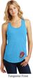 Crystal Tongue Patch Bottom Print Ladies Racerback Tank Top