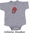 Crystal Tongue Patch Middle Print Baby Onesie