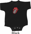 Crystal Tongue Patch Middle Print Baby Onesie