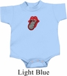 Crystal Tongue Patch Middle Print Baby Onesie
