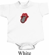 Crystal Tongue Patch Middle Print Baby Onesie