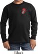 Crystal Tongue Patch Pocket Print Kids Long Sleeve Shirt