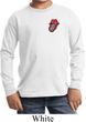 Crystal Tongue Patch Pocket Print Kids Long Sleeve Shirt