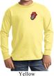Crystal Tongue Patch Pocket Print Kids Long Sleeve Shirt