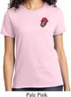 Crystal Tongue Patch Pocket Print Ladies Shirt