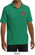 Crystal Tongue Patch Pocket Print Mens Pique Polo Shirt