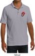Crystal Tongue Patch Pocket Print Mens Pique Polo Shirt