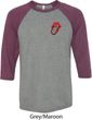 Crystal Tongue Patch Pocket Print Mens Raglan Shirt