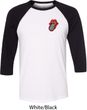Crystal Tongue Patch Pocket Print Mens Raglan Shirt