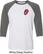 Crystal Tongue Patch Pocket Print Mens Raglan Shirt