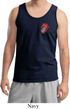 Crystal Tongue Patch Pocket Print Mens Tank Top