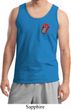 Crystal Tongue Patch Pocket Print Mens Tank Top