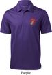 Crystal Tongue Patch Pocket Print Mens Textured Polo Shirt