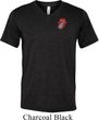 Crystal Tongue Patch Pocket Print Mens Tri Blend V-neck Shirt
