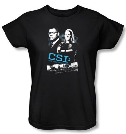 CSI Ladies T-shirt Investigate This Black Tee