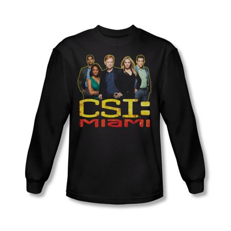 CSI Miami Cast Shirt Long Sleeve Tee T-Shirt