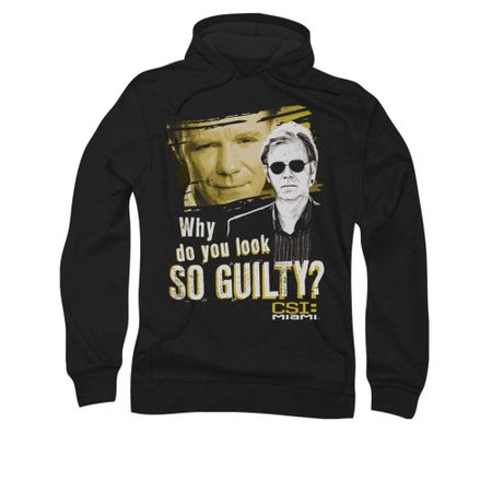 CSI Miami Guilty Hoodie Sweatshirt Black Adult Hoody Sweat Shirt
