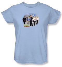 CSI: Miami Ladies Shirt Miami Cast Light Blue T-Shirt